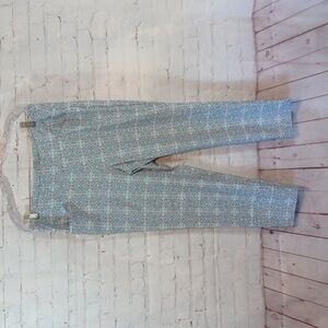 Vanhuesen  Tweed  Blue & White & Red  Casual Pants Sz 16 Stretch